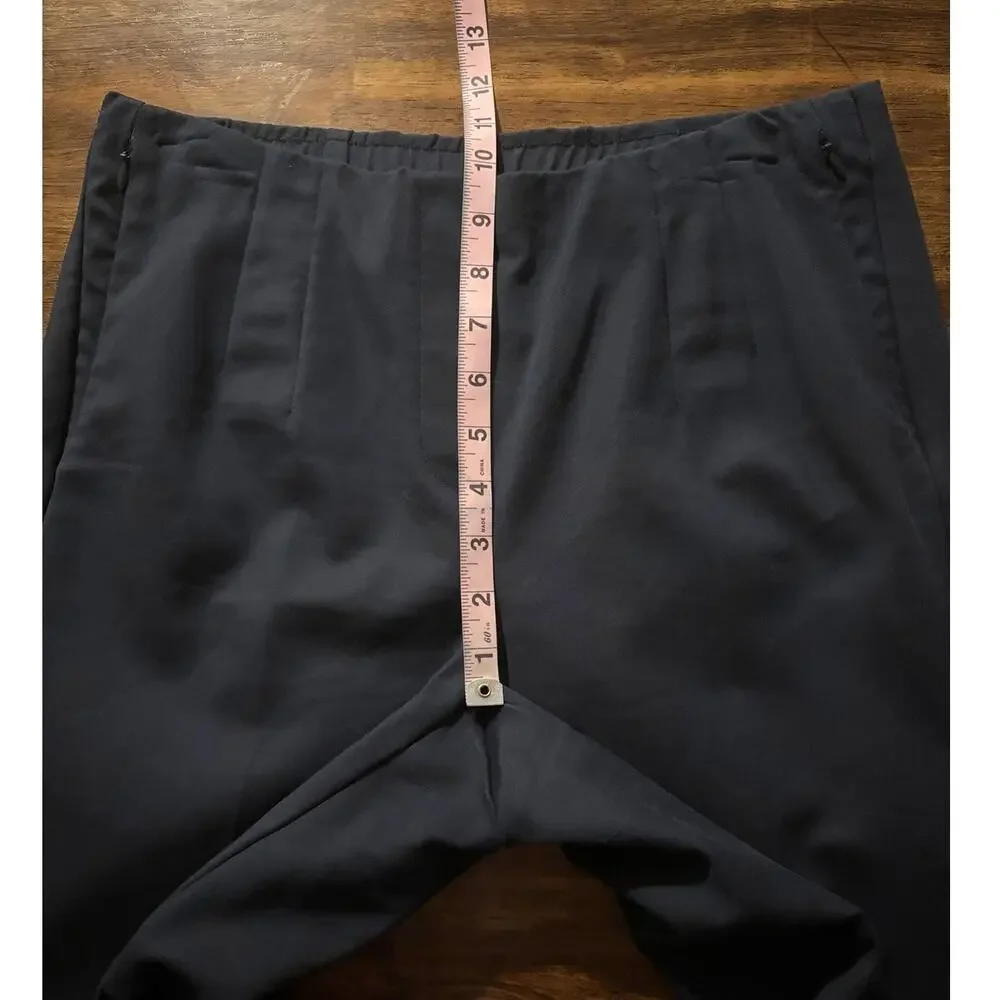 J. Jill Women’s 8 Tall Pant 30 x 31 Cotton Stretch Trouser Elastic Waist Pull On